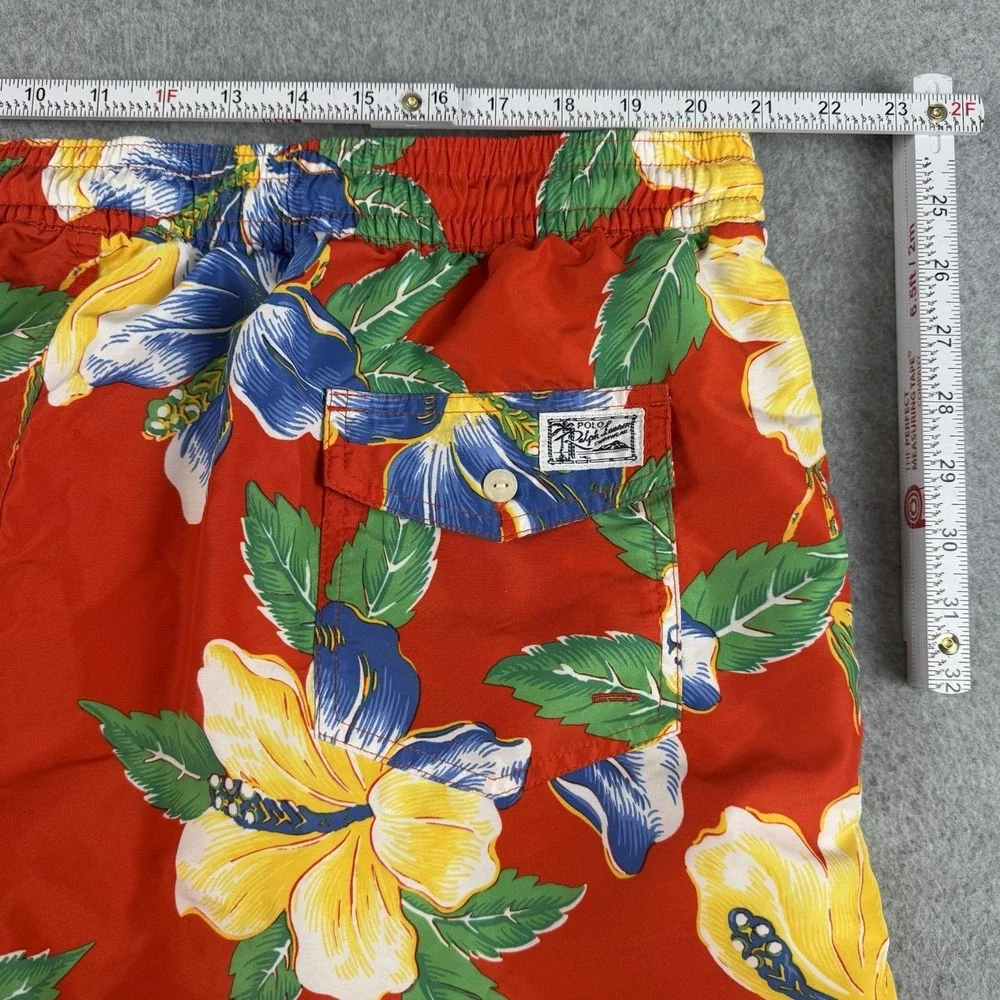 Polo Ralph Lauren Traveler Swim Shorts 2XB Red Floral Big & Tall Mesh